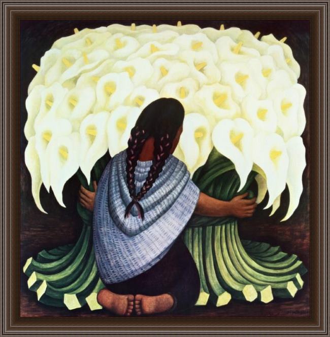 Diego Rivera The Flower Seller, (Vendedora De Alcatraces) 1942
