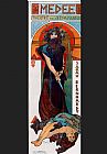 Alphonse Maria Mucha Medee painting