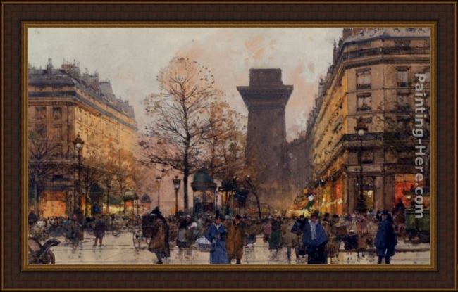 Framed Eugene Galien-Laloue les grands boulevards a paris painting