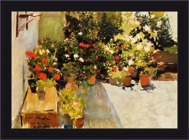 Framed Joaquin Sorolla y Bastida  painting