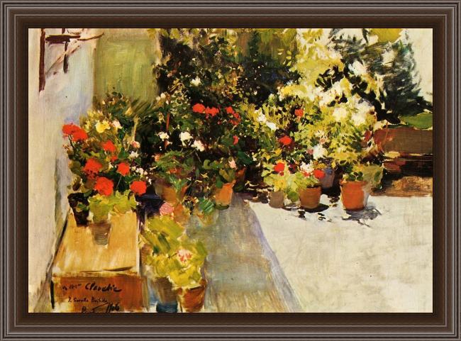 Framed Joaquin Sorolla y Bastida  painting