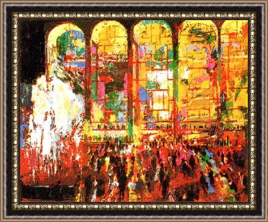 Framed Leroy Neiman metropolitan opera painting