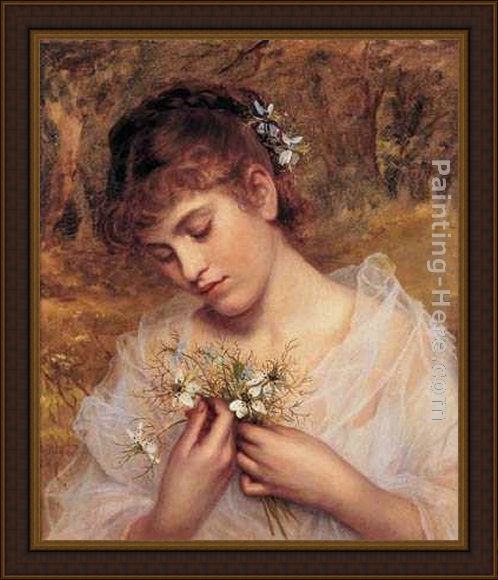 Framed Sophie Gengembre Anderson love in a mist painting