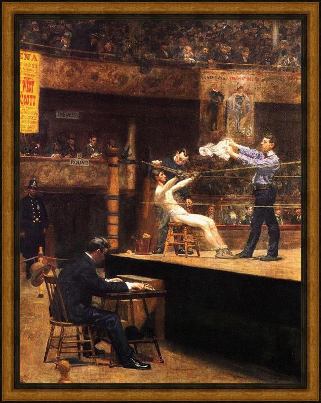 Framed Thomas Eakins in the mid-time painting